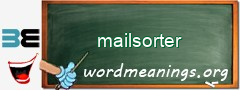 WordMeaning blackboard for mailsorter